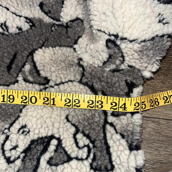 Woolrich Women's Polar Bear Deep Pile Fleece Sherpa Jacket Gray/White Size L - Picture 3 of 7